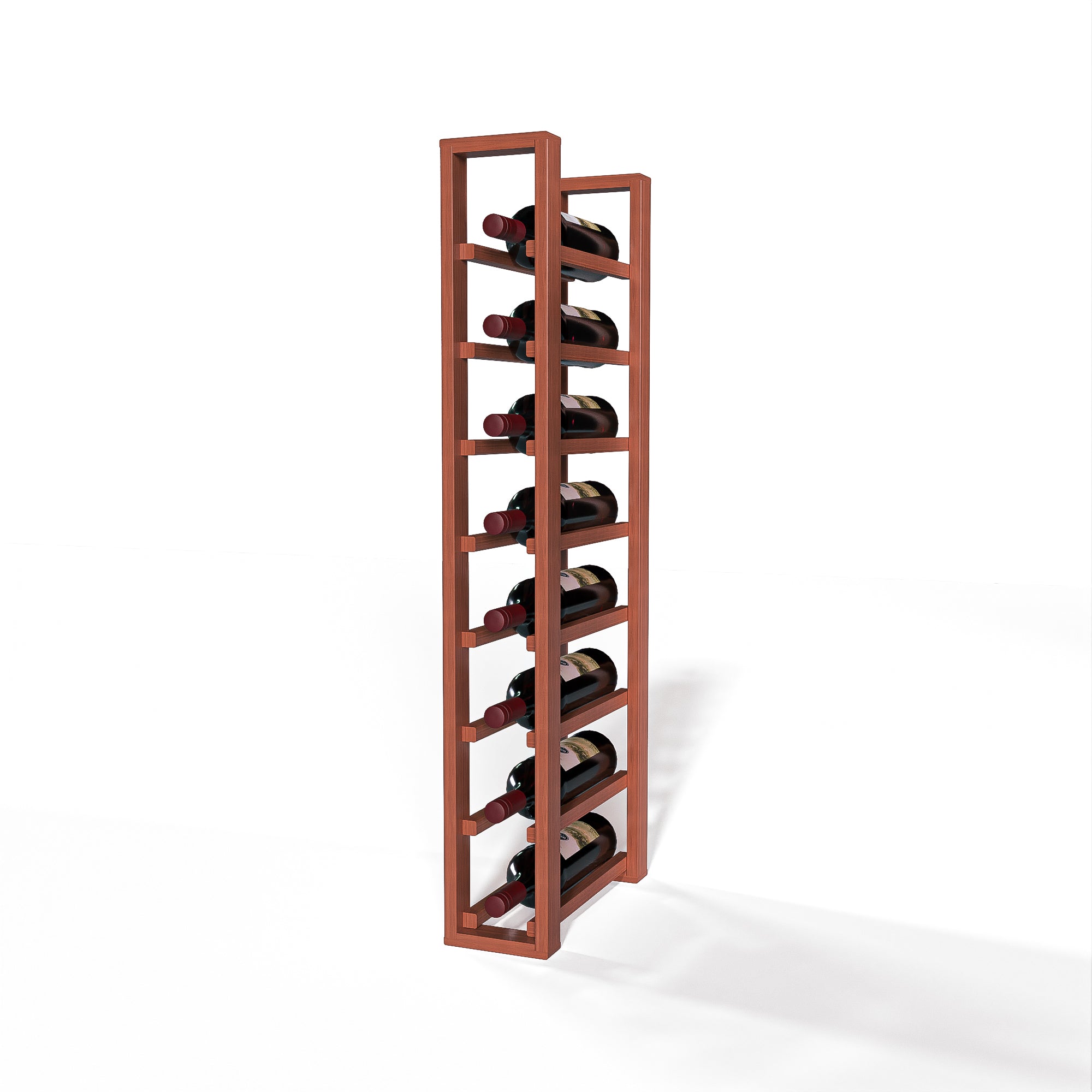 GrandCellar™ 36-Bottle Full Depth Single Column Wine Rack - Premium Wooden Wine Storage for Home, Cellar, or Restaurant Use