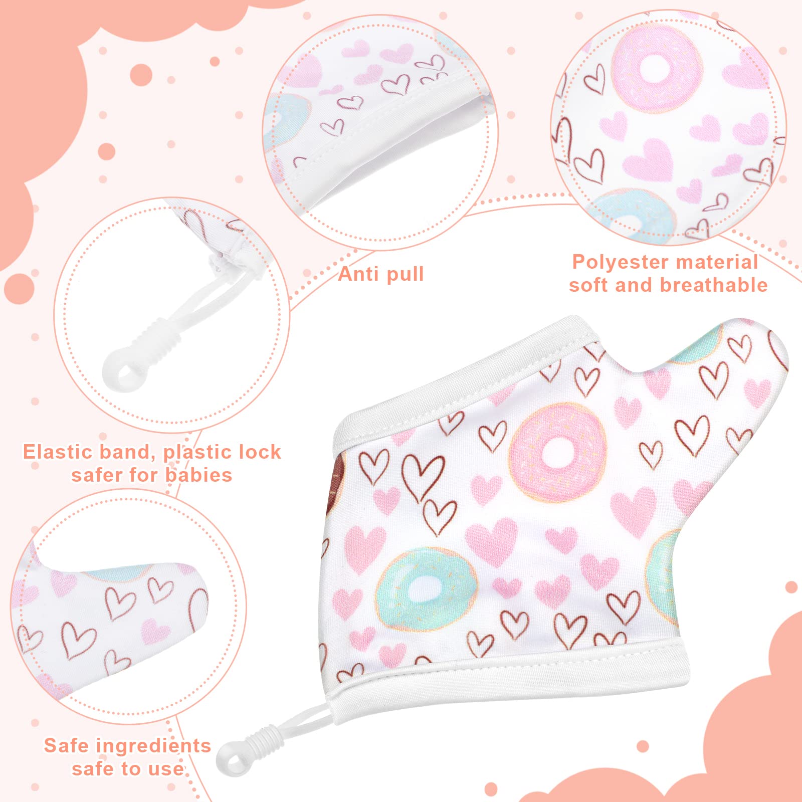 4 Pairs Thumb Sucking Stopper Gloves for Kids 3-6 Years - Breathable Finger Guards to Stop Thumb Sucking & Nail Biting - Unicorn Design for Toddlers & Babies - Perfect for Daytime & Nighttime Use