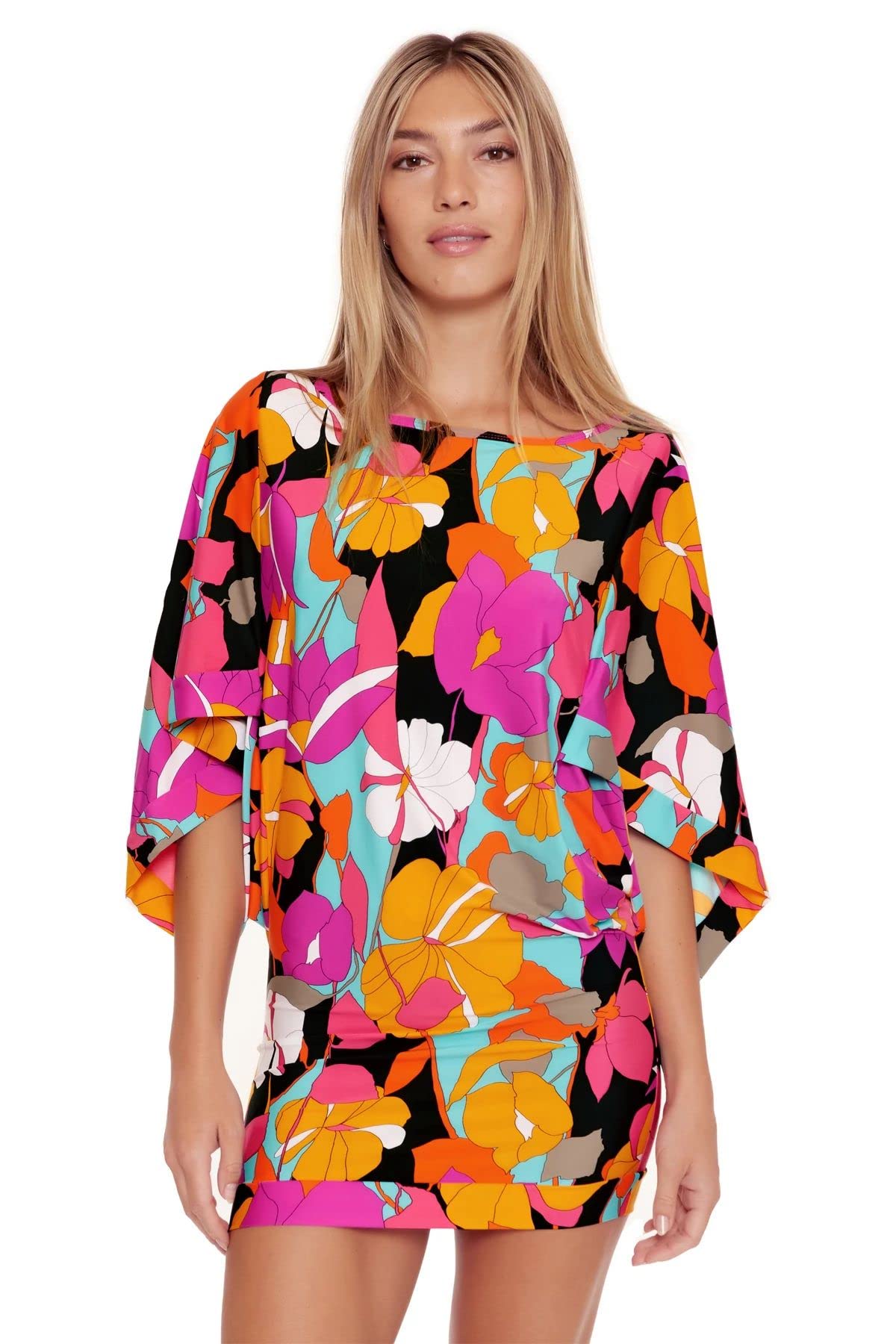 Trina Turk Women's Gemini Swim Tunic Cover Up - Stylish Beach Cover-Up for Pool, Vacation & Summer Outfits