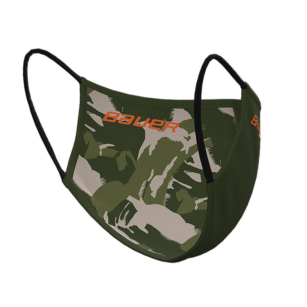 Bauer Reversible Fabric Face Mask - Breathable, Washable & Adjustable for Men & Women - Perfect for Running, Gym, Travel & Daily Protection