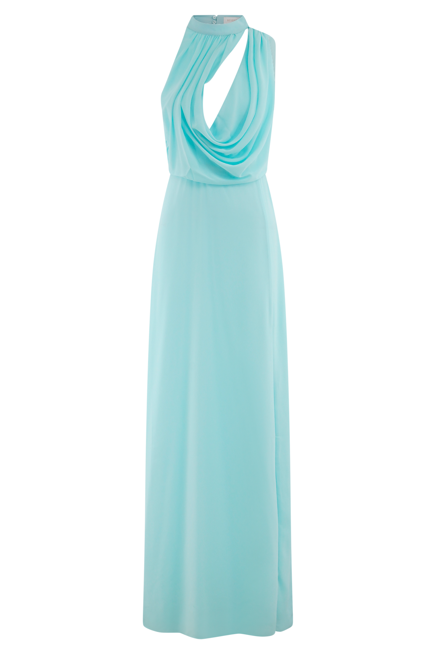 Galia Cowl Neck Maxi Dress in Lagoon - Elegant Long Flowy Dress for Women, Perfect for Weddings, Parties & Special Occasions