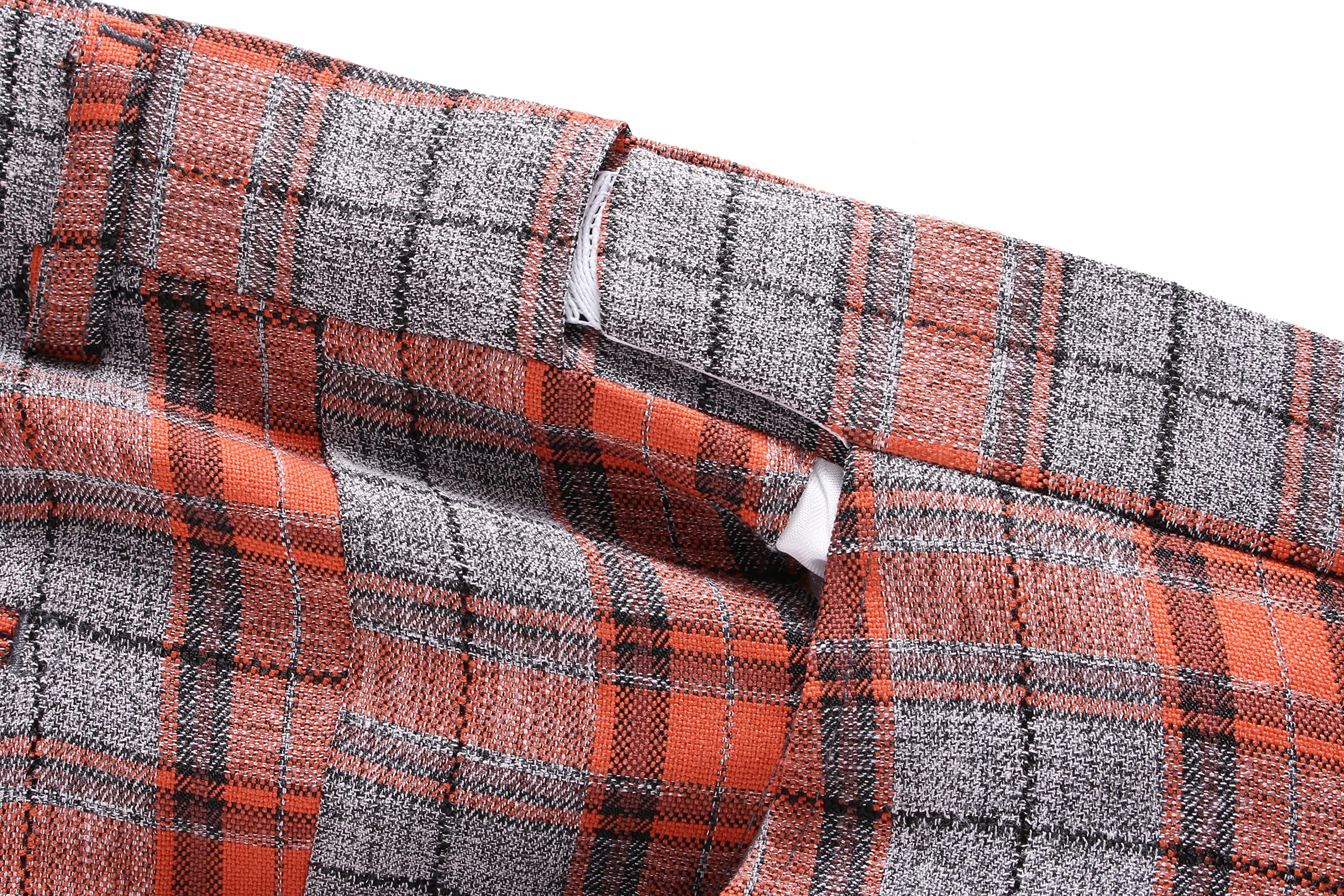 Men's Slim Fit 3-Piece Plaid Checked Tuxedo Suit | Formal Business Wedding Attire | Perfect for Prom, Office & Special Occasions