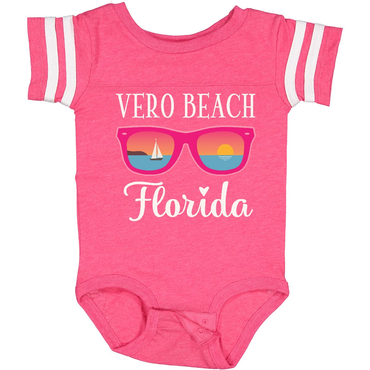 Inktastic Vero Beach Florida Vacation Trip Baby Bodysuit - Soft Cotton Cute Onesie for Boys & Girls - Perfect Beach Outfit, Family Vacation Gift, Florida Souvenir