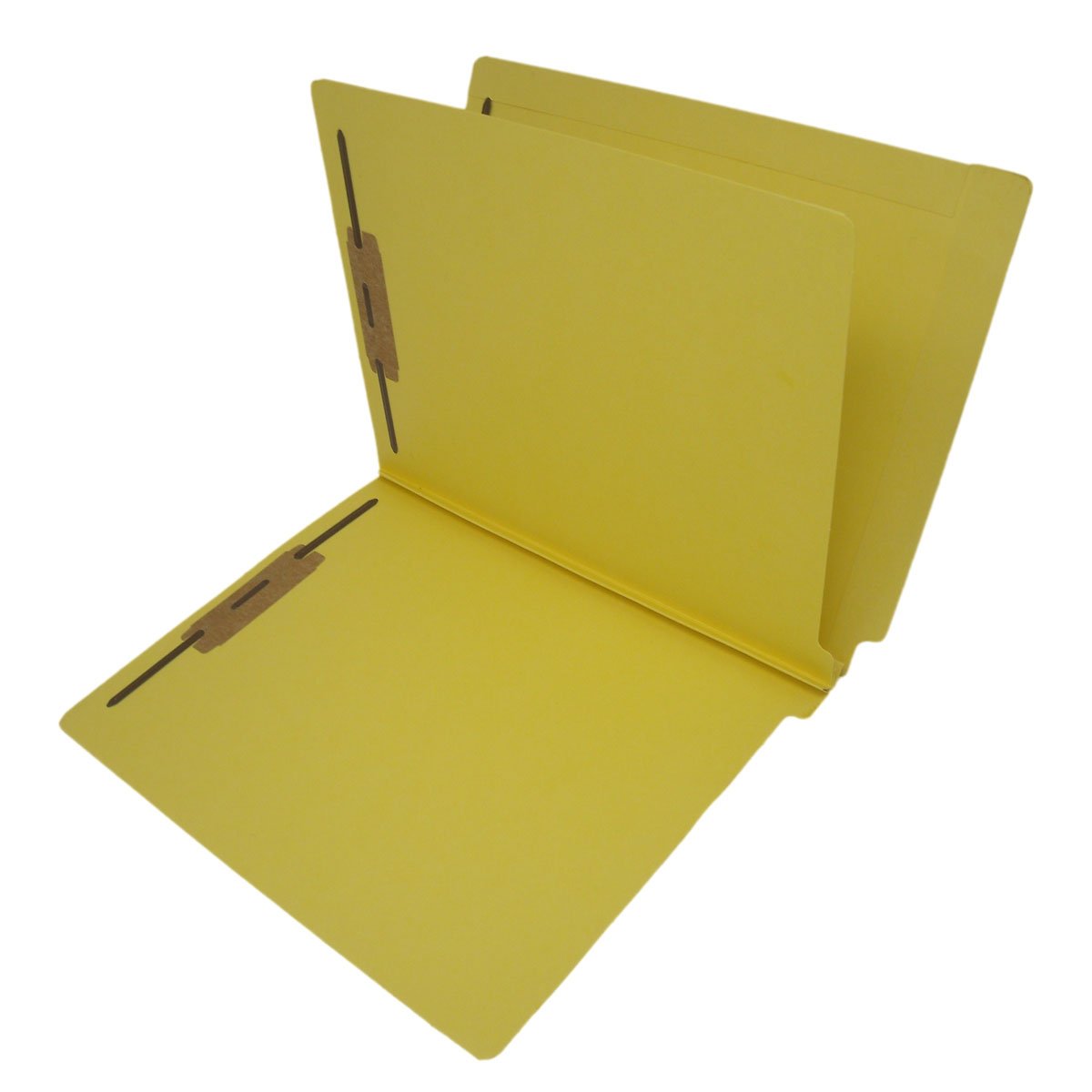14-Point Heavy Duty Yellow Classification Folders with Full Cut End Tab - Letter Size, 1 Divider (25-Pack) - Perfect for Office Organization, School Supplies & Document Filing