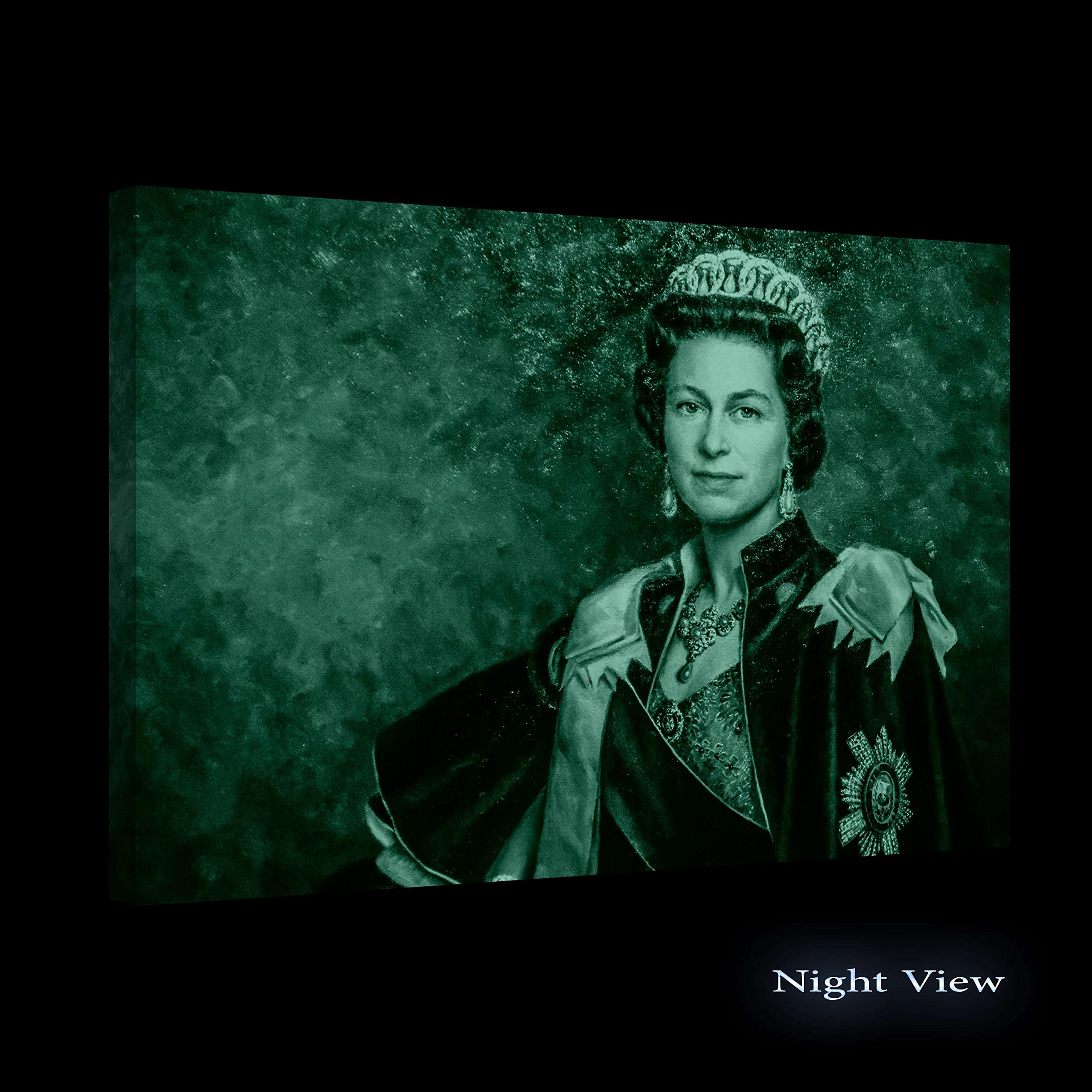 Queen Elizabeth Canvas Wall Art Print - 24