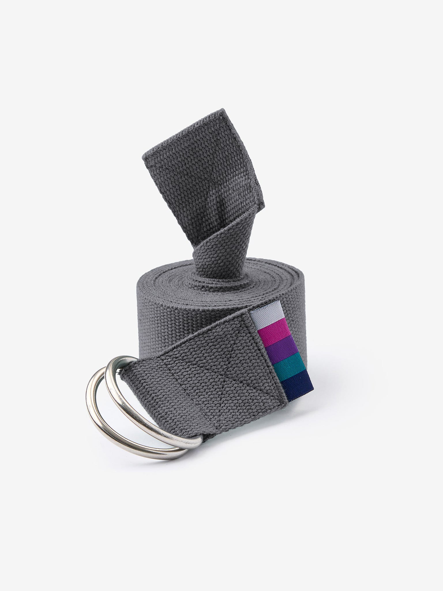 Organic Cotton D-Ring Yoga Belt for Stretching & Flexibility | Premium Yoga Accessory for Home & Studio Practice | Eco-Friendly & Comfortable