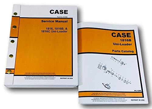 Case 1816B Uni-Loaders Service Manual & Parts Catalog - Complete Repair Guide for Skid Steer Loaders - DIY Maintenance & Shop Reference Book Set (Ideal for Mechanics, Equipment Owners & Farming Operations)