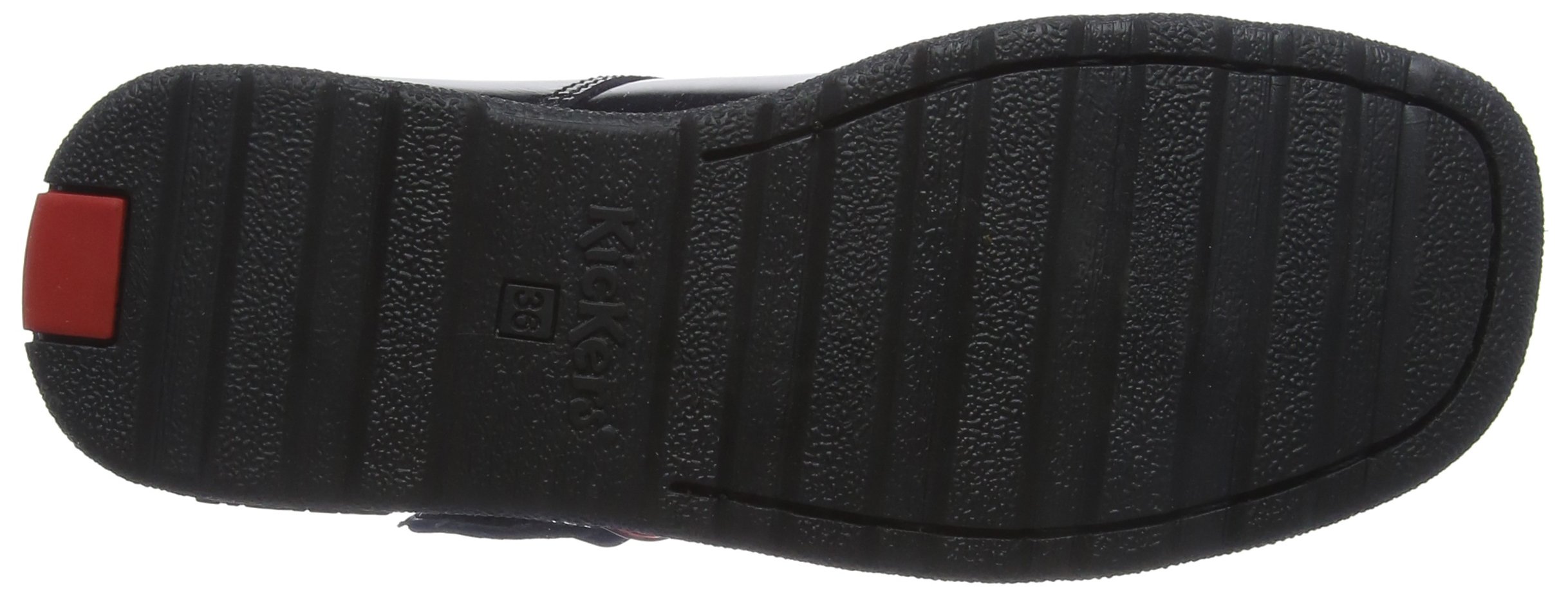 Kickers Tovni T-Bar Black Patent Leather School Shoes for Girls - Comfortable & Stylish for School, Parties & Everyday Wear
