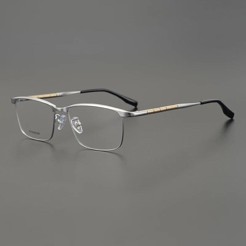 Aimee Unisex Full Rim Square Titanium Eyeglasses 6119 - Lightweight Durable Frame for Men & Women - Perfect for Reading, Work & Everyday Use