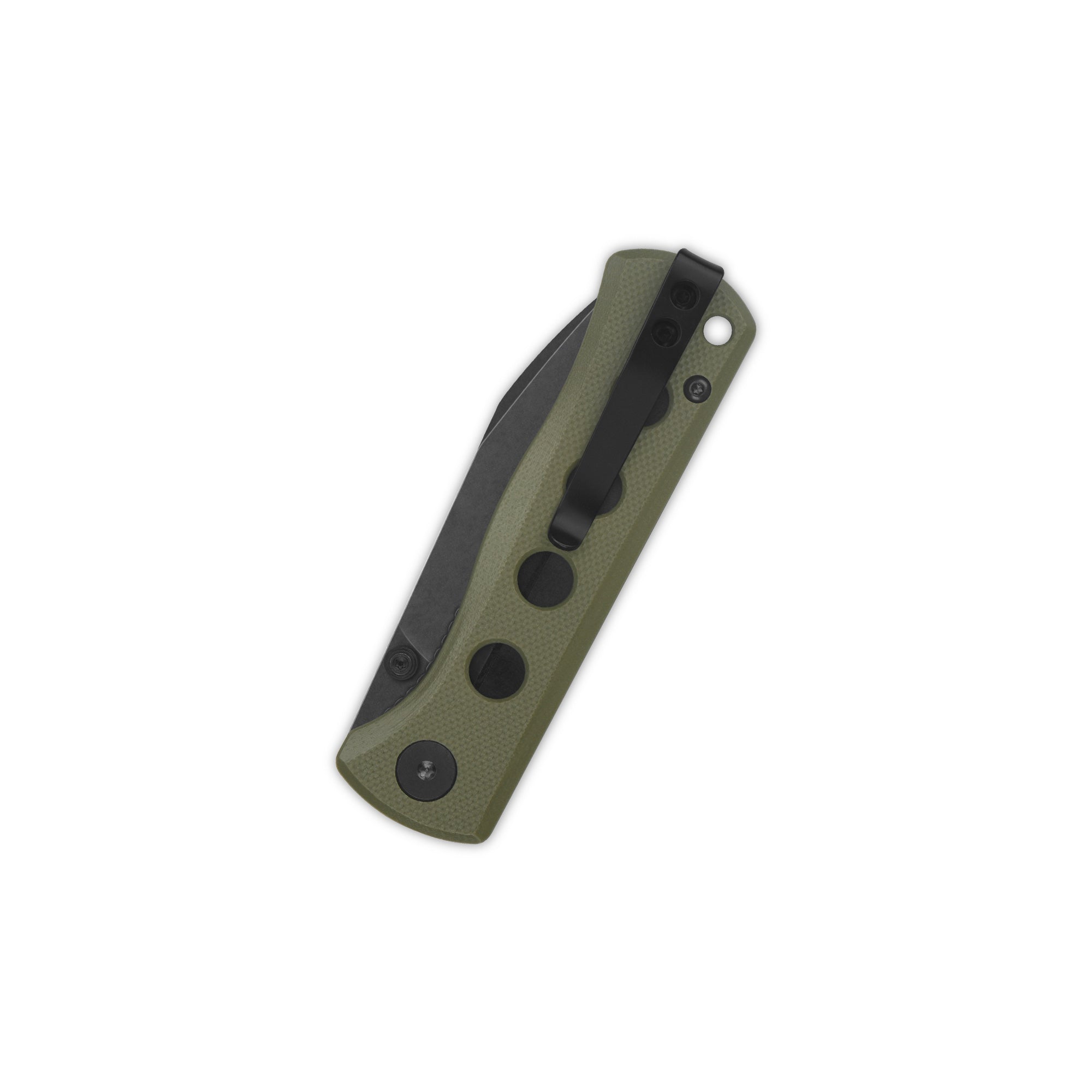 QSP Canary Pocket Knife - 14C28N Stainless Steel Blade, Olive Green G10 Handle, Liner Lock Folding Knife for EDC, Camping & Outdoor Activities