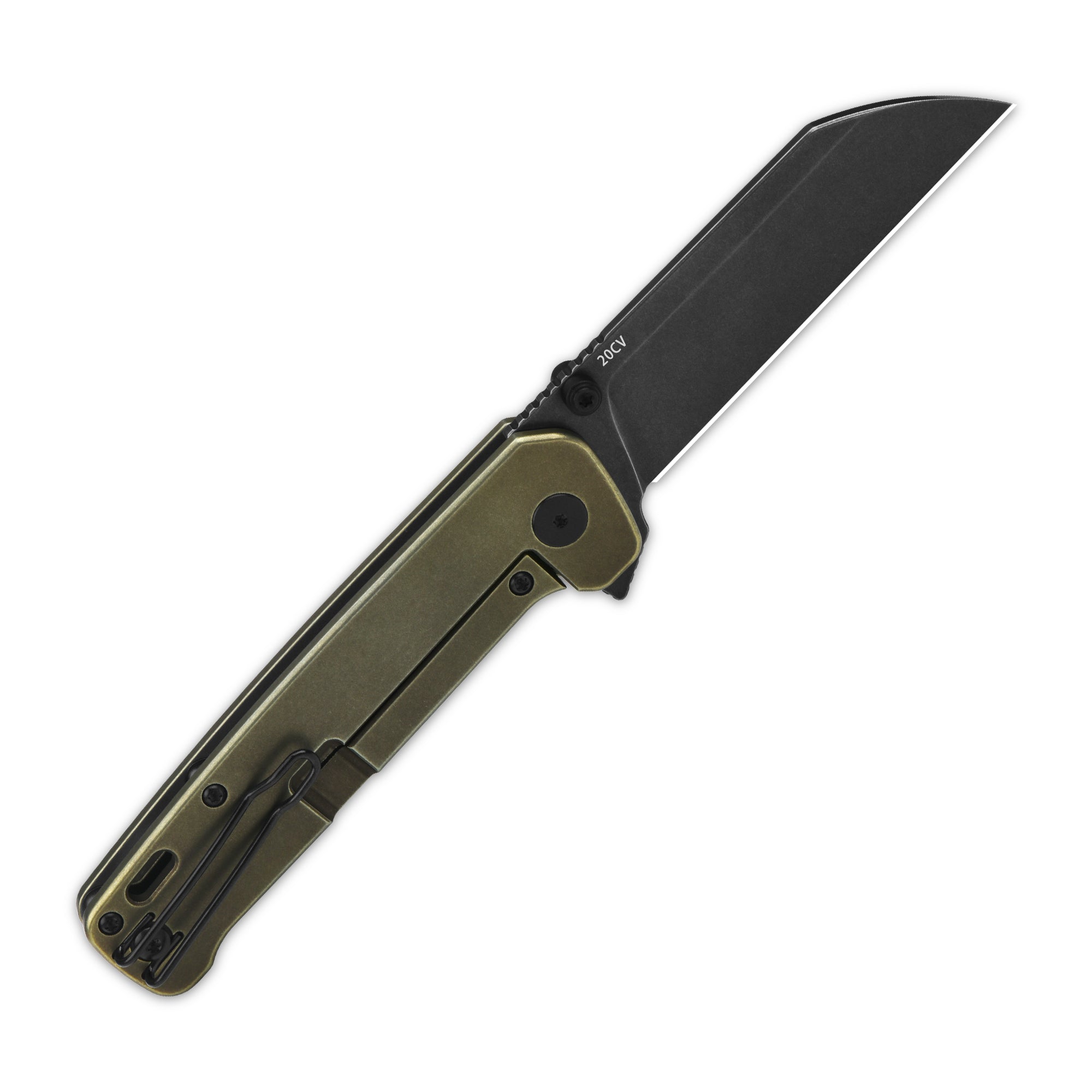 QSP Penguin Plus Frame Lock Pocket Knife - 20CV Steel Blade, Titanium Handle - EDC, Outdoor, Camping & Everyday Carry Knife