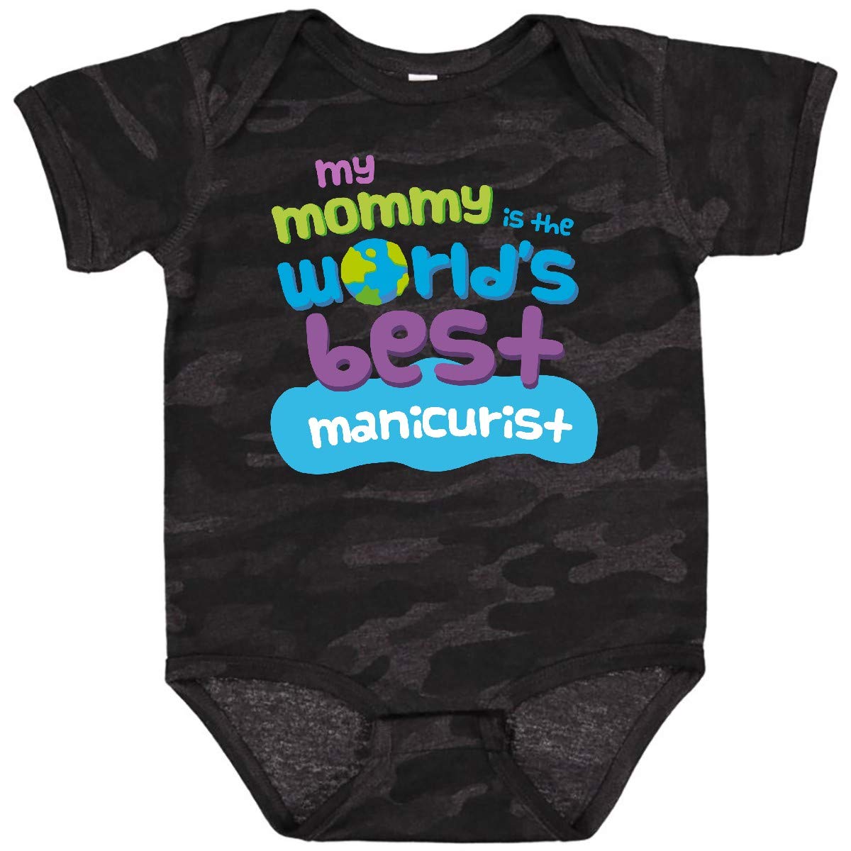 Inktastic Manicurist Mom Nail Artist Baby Bodysuit - Cute Infant Outfit for Nail Salon Visits & Family Photos