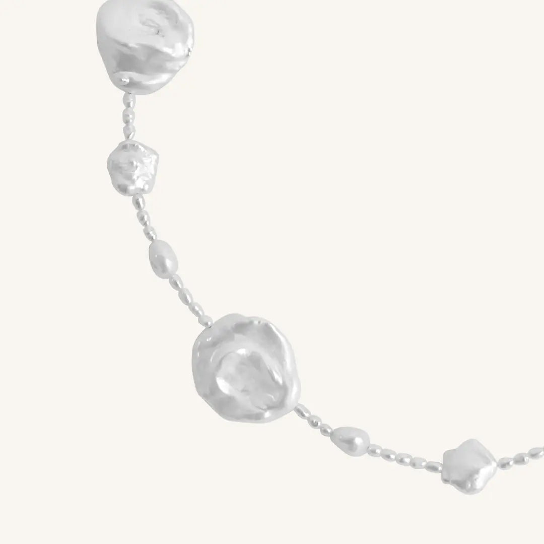 Etta Pearl Necklace with Stone of Potential - Elegant Jewelry for Women, Gift for Her, Birthday, Anniversary, Wedding, Party & Special Occasions