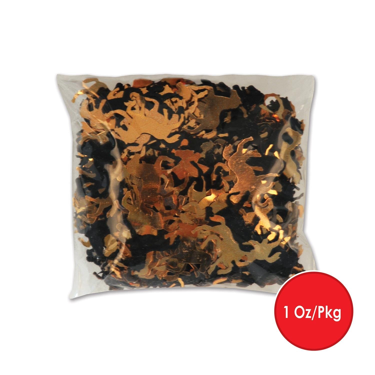 12 Pack Beistle Confetti Horses Decorations - Black & Copper (1 Oz per Pack) | Party Supplies, Birthday Decor, Wedding Centerpieces, Baby Shower Decorations