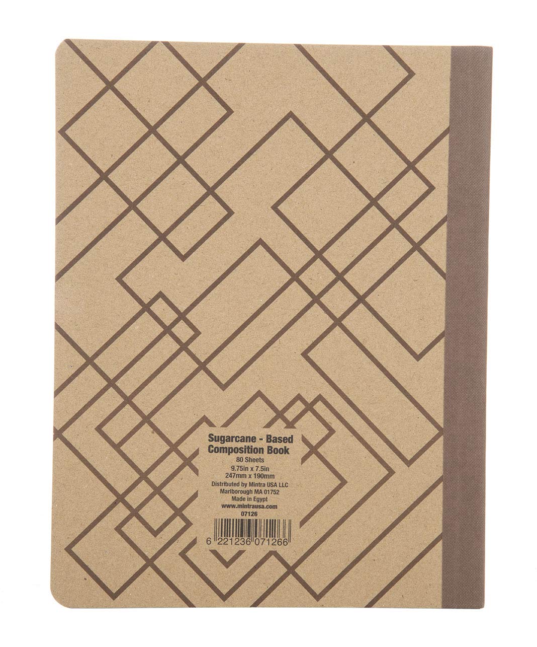 Eco-Friendly Mintra 100% Recycled Notebook Set - 3 Pack College Ruled Composition Books (7.5
