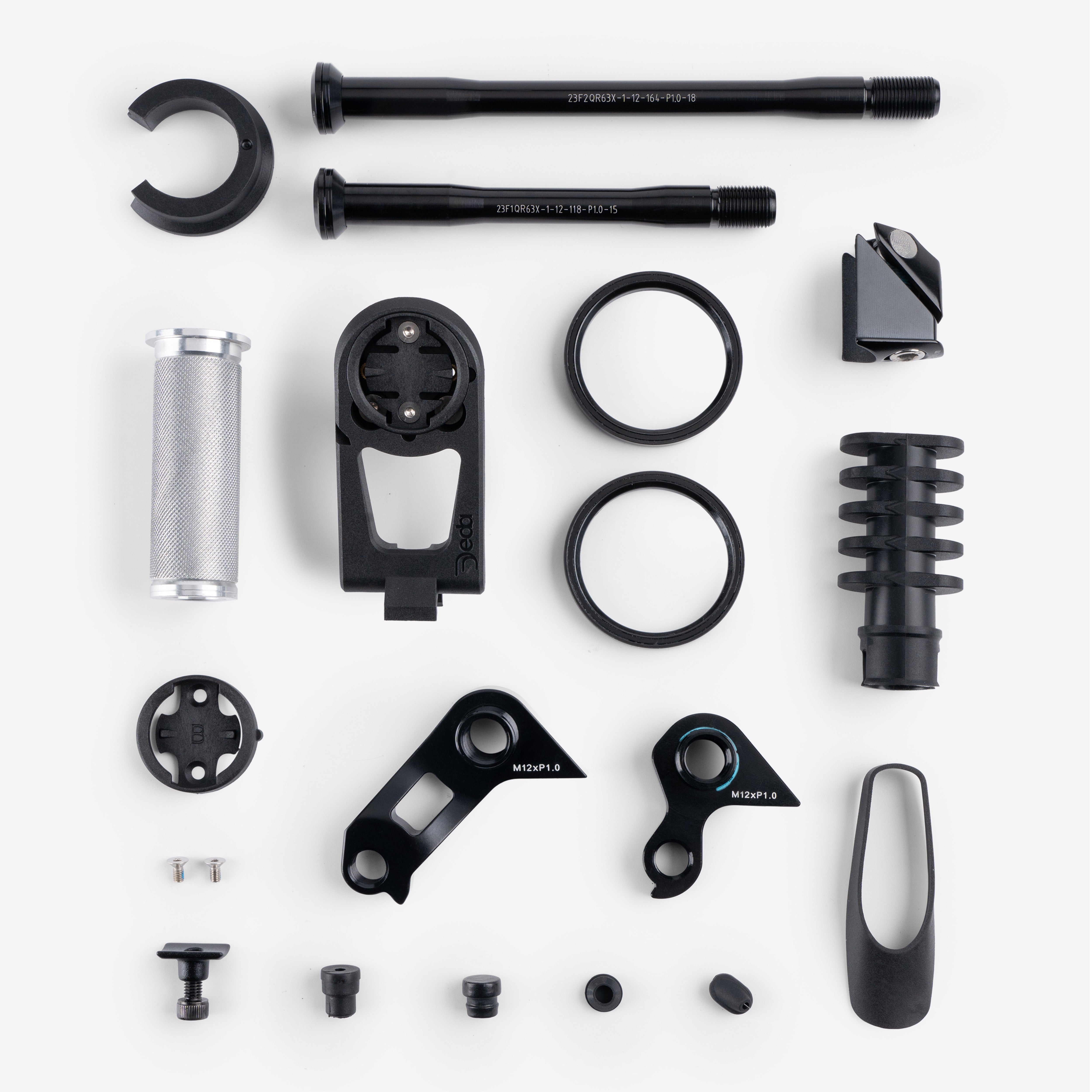 Van Rysel RCR Pro Carbon Road Bike Frame Kit - Raw Carbon Frame, Fork, Stem & Seat Post - Lightweight & Durable for Competitive Cycling & Racing