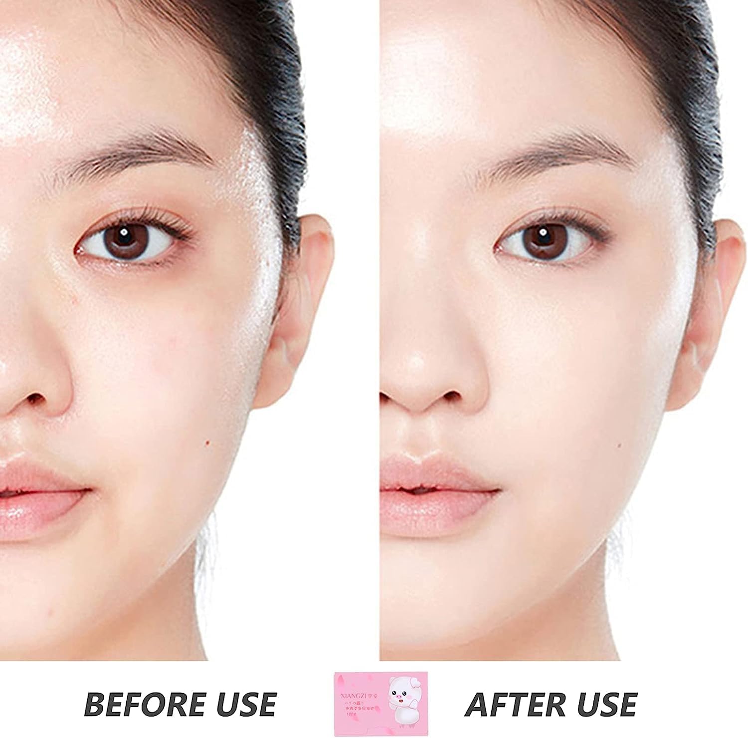 Darbee Oil Blotting Sheets for Face - 100pcs Natural Charcoal Oil Absorbing Paper, Oil Control & Shine Free, Pink Oil Blotting Paper for Oily Skin - Perfect for Makeup Touch Ups, Gym, Travel & Daily Use