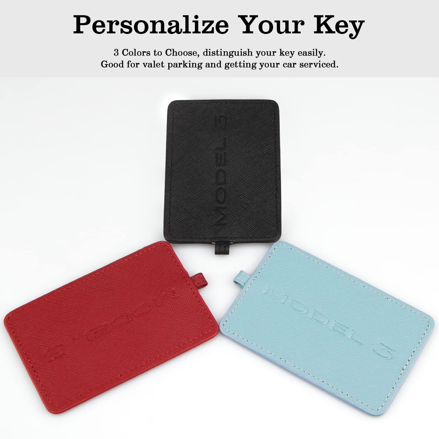 Tesla Key Card Holder Cover Case Protector with Keychain - PU Leather Accessory for Tesla Model 3/Y/S/X (Black) | Premium Protection for Your Tesla Key Card | Perfect for Daily Commute & Road Trips