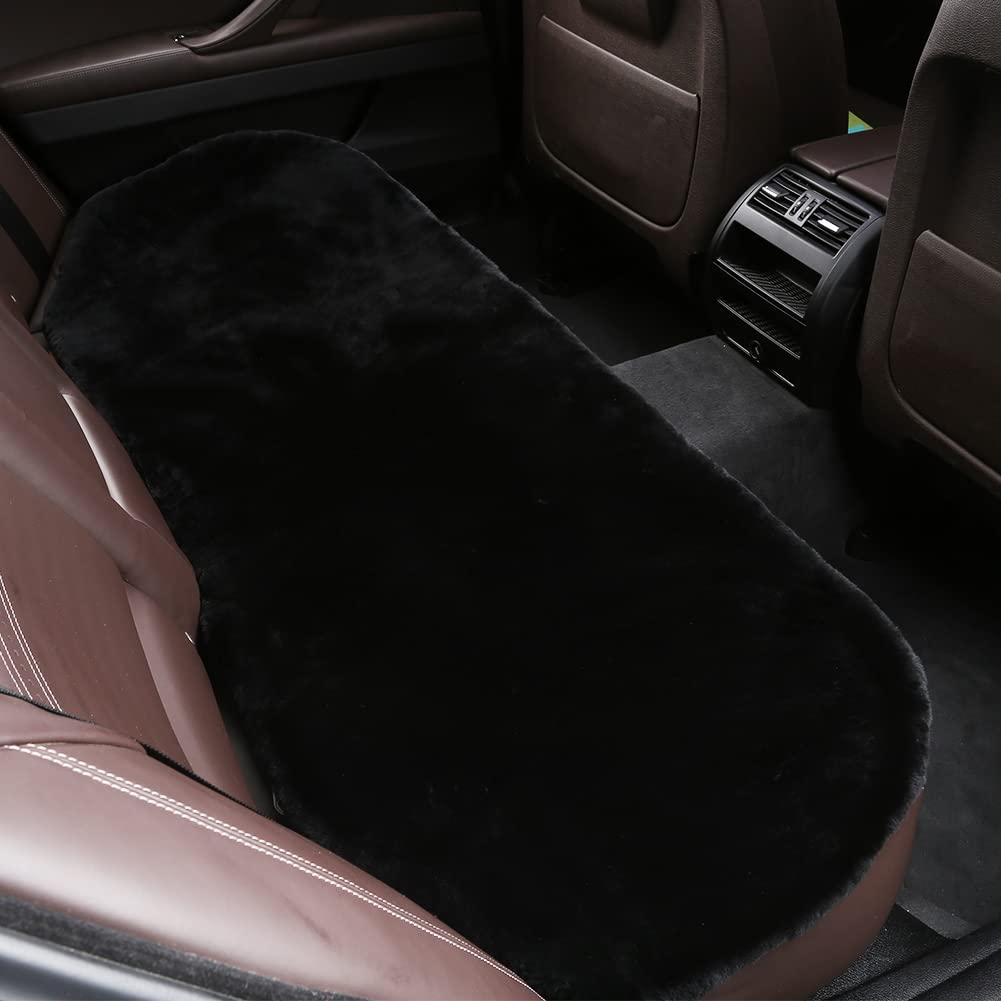 Genuine Sheepskin Car Seat Covers - 3PC Set for Cars, Trucks & SUVs - Comfort & Protection for Driving