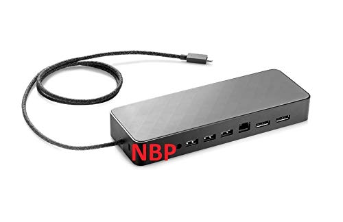HP USB-C Universal Dock NF with 90W AC Adapter (L12769-001) - USB-C Hub with 4K HDMI, Ethernet, USB Ports for HP Laptops - Perfect for Home Office & Remote Work Setup