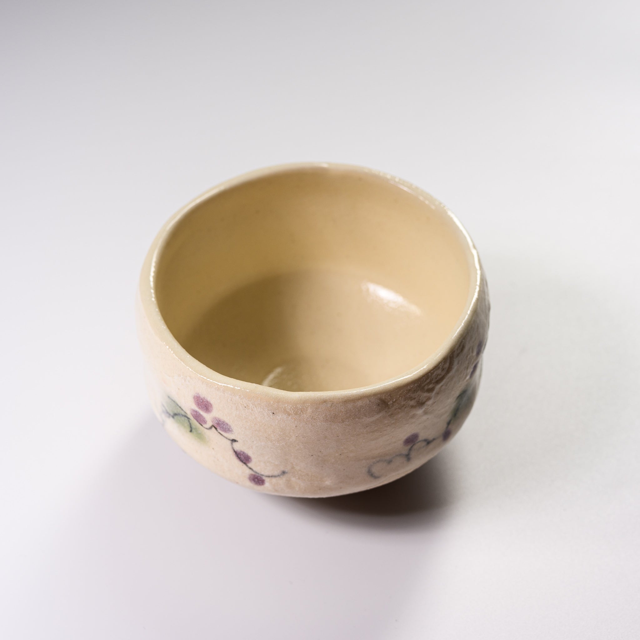 Premium Mini Matcha Bowl Set - Handcrafted Summer Vine Design - Authentic Japanese Ceramic Tea Cup for Matcha Green Tea Ceremony, Home Decor & Zen Meditation - Perfect Gift for Tea Lovers
