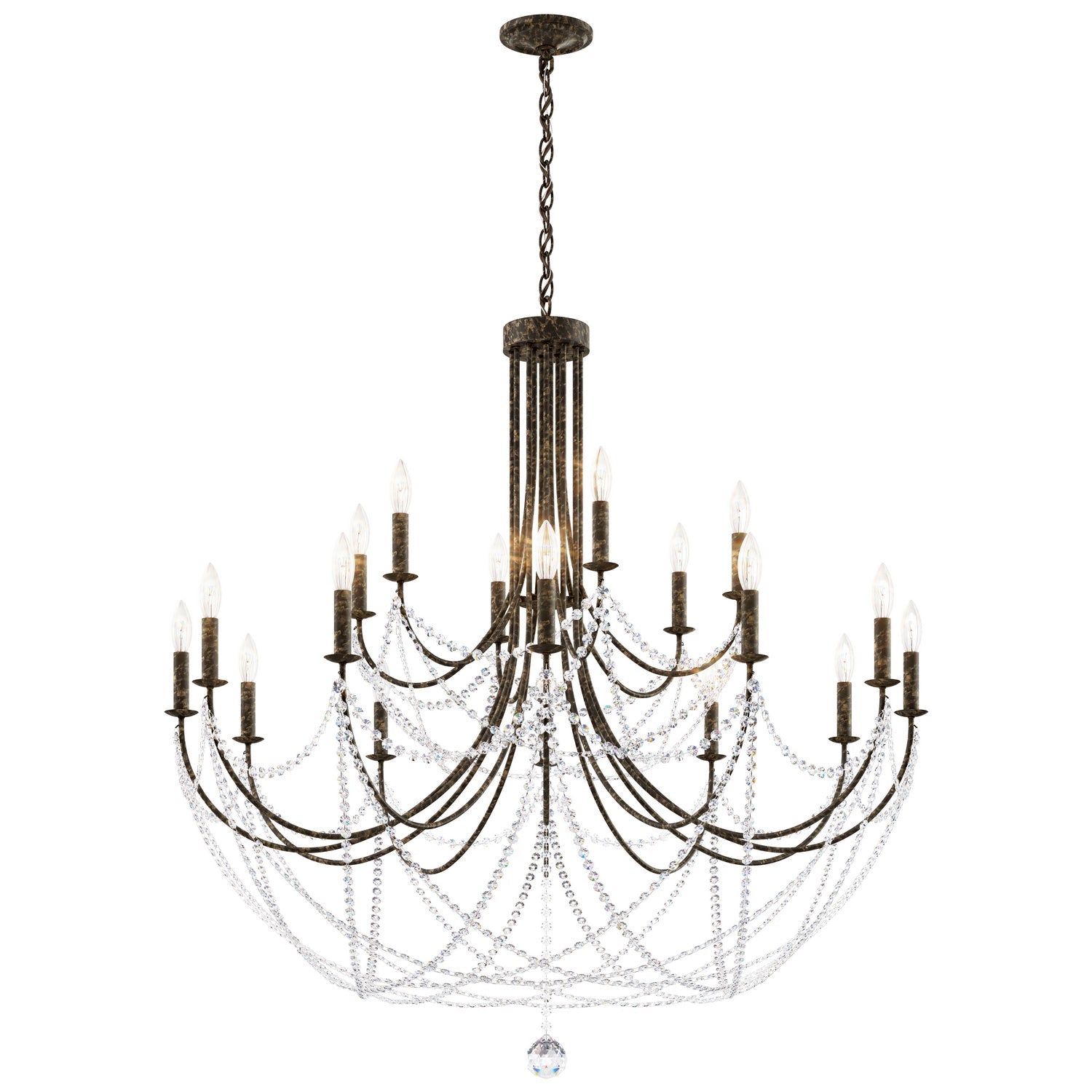 22-Light Crystal Chandelier for Dining Room - Modern Elegant Ceiling Light Fixture for Home Decor, Perfect for Living Room, Bedroom, and Wedding Venue Lighting