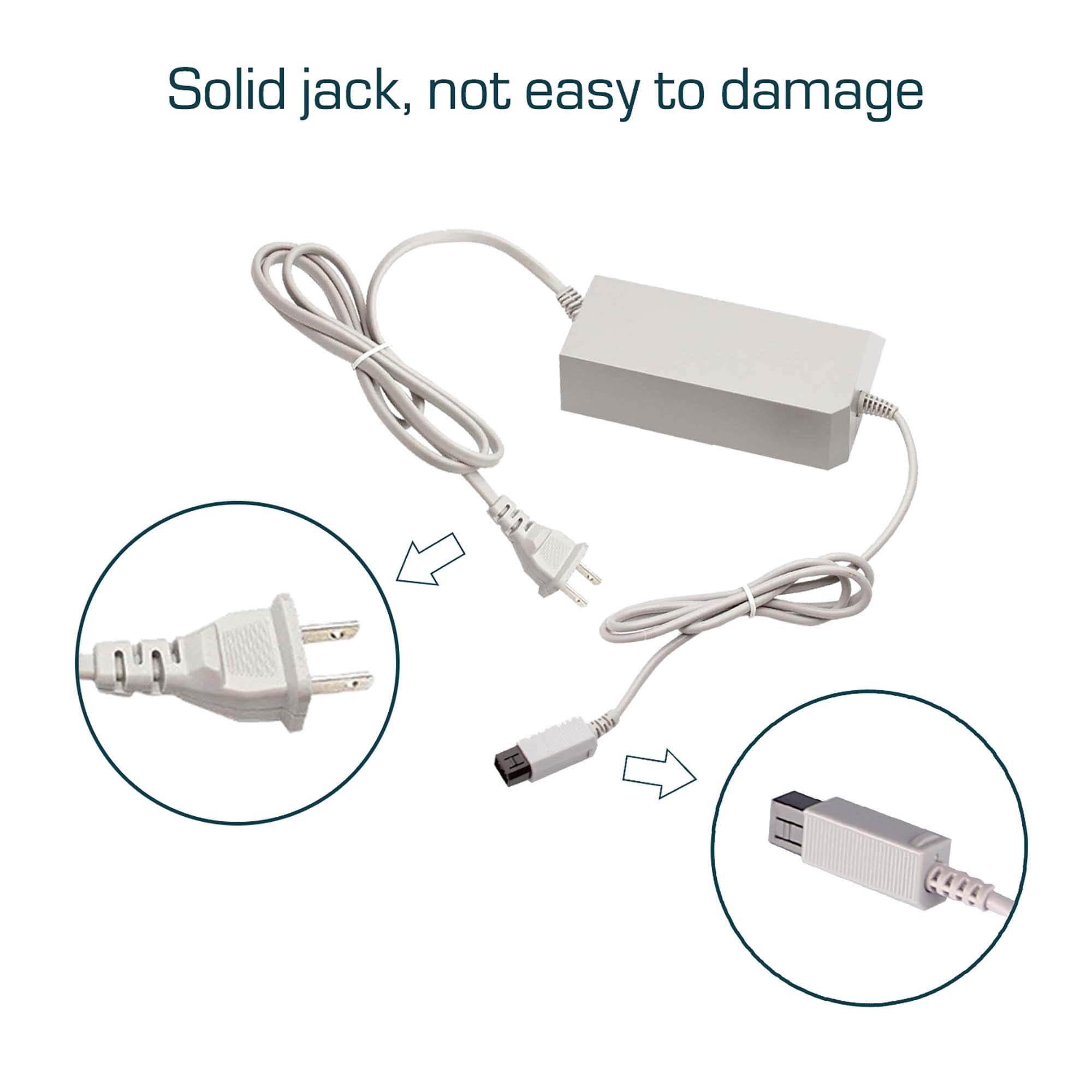 Original Nintendo Wii AC Power Adapter - Replacement Charger Cord for Wii Console - Perfect for Gaming, Streaming & Home Entertainment