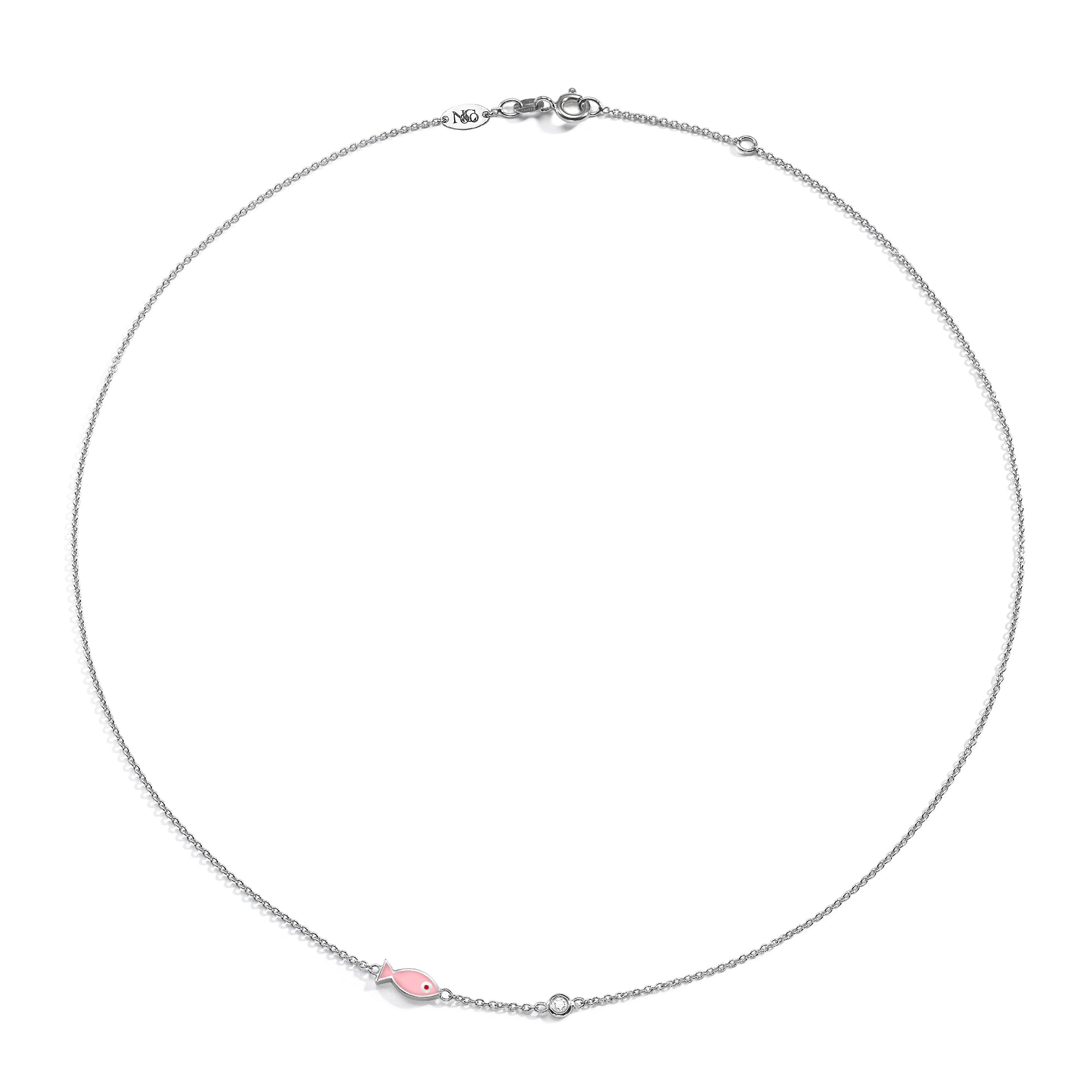 Exquisite Fish Diamond Pendant Necklace for Women - Elegant 14K Gold Plated Jewelry Gift for Her - Perfect for Parties, Weddings & Special Occasions