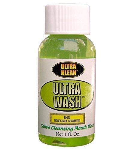 Ultra Clean Mouthwash for Fresh Breath & Saliva Test - 1 fl.oz Oral Rinse for Daily Use, Travel & Dental Hygiene