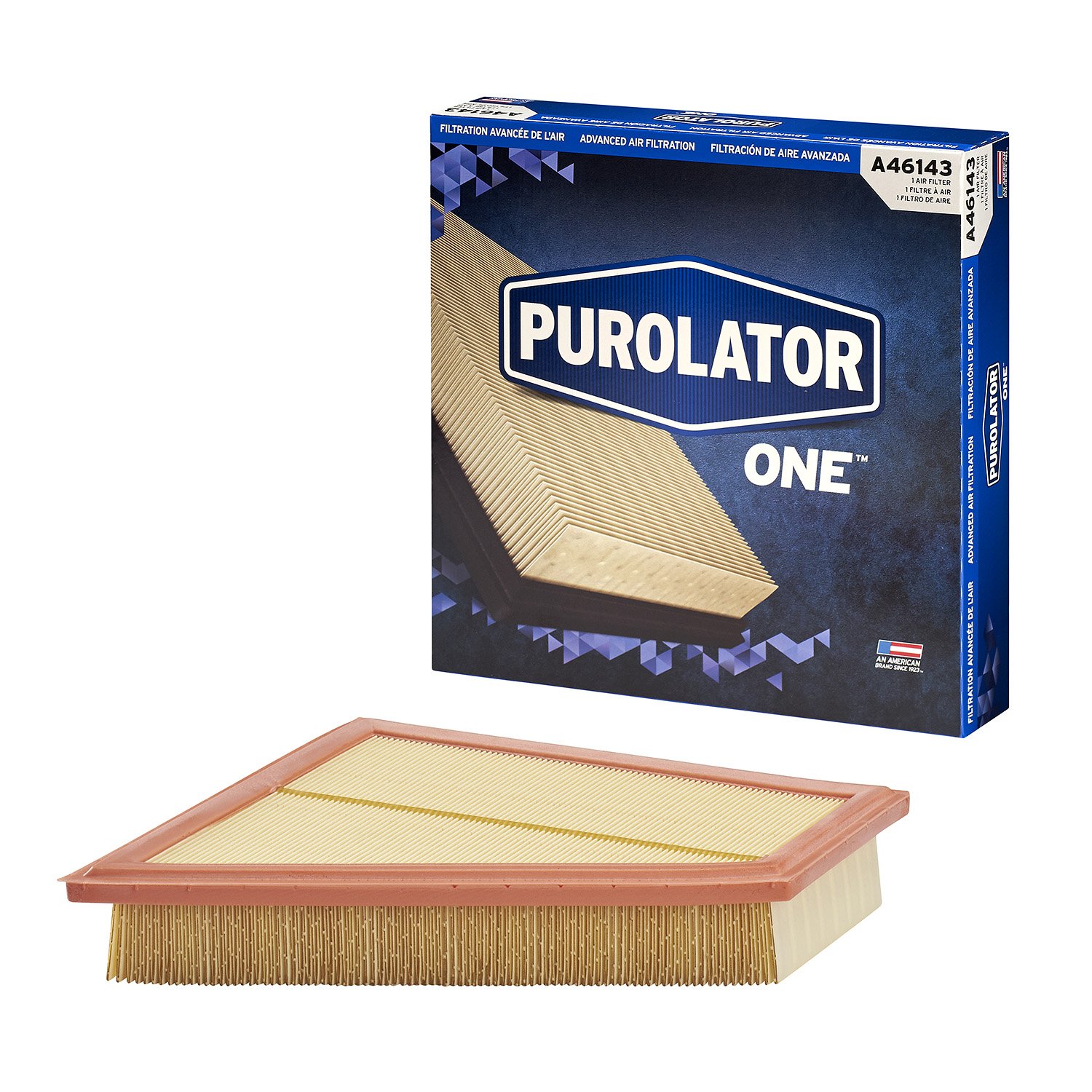 PurolatorONE Advanced Engine Air Filter A46143 - High Performance Air Filter for Cars, Trucks & SUVs - Improves Engine Efficiency & Airflow - Ideal for Daily Commuting & Off-Road Driving