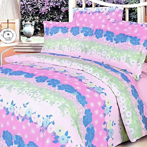 Vibrant Pink Kaleidoscope 5-Piece King Size Comforter Set - Soft Bedding Collection for Luxurious Bedroom Decor & Cozy Sleep