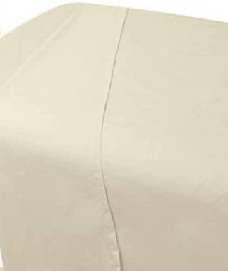 Premium Atlas Twin Flat Sheets Set - 6-Pack, 66x104 Inch, Java Beige T180 Thread Count - Luxury Hotel Quality Bedding for Home, Hospitality & Healthcare Use - Perfect for Hotels, B&Bs, Rentals, Hospitals & More