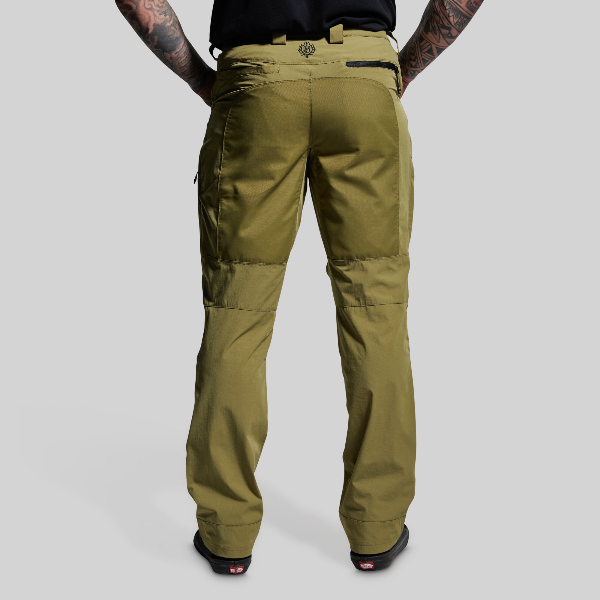 Men's Lightweight Frontier Pants - Deep Moss Color for Hiking, Camping & Outdoor Adventures