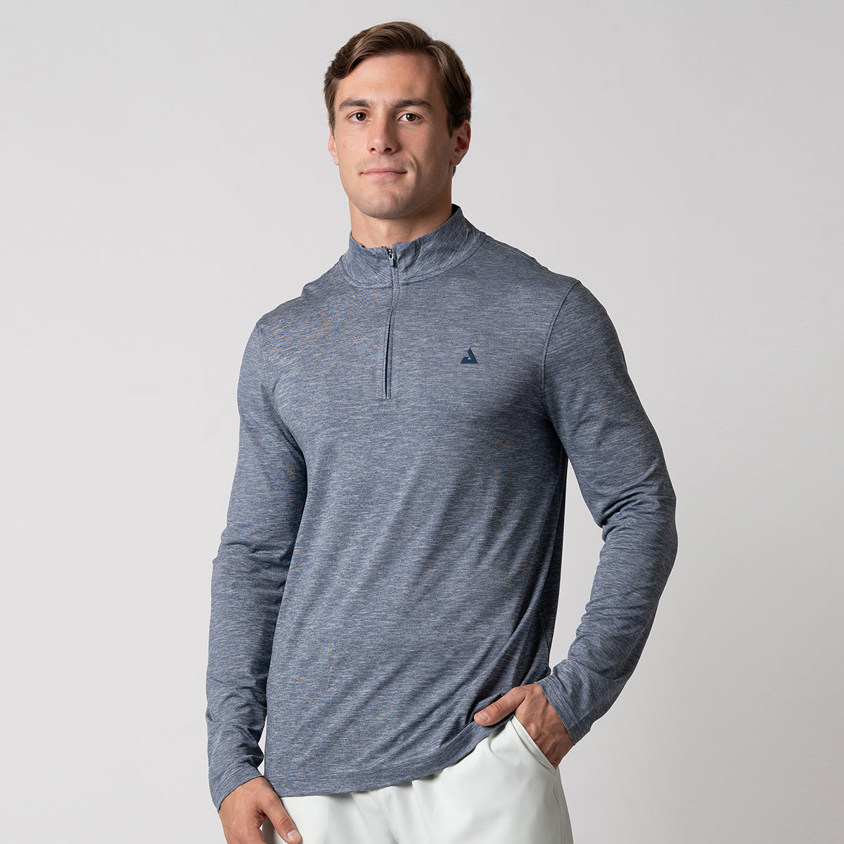 Men's Quarter Zip Pullover Sweater - Lightweight Fleece Jacket for Casual & Outdoor Wear | Perfect for Hiking, Work & Everyday Use