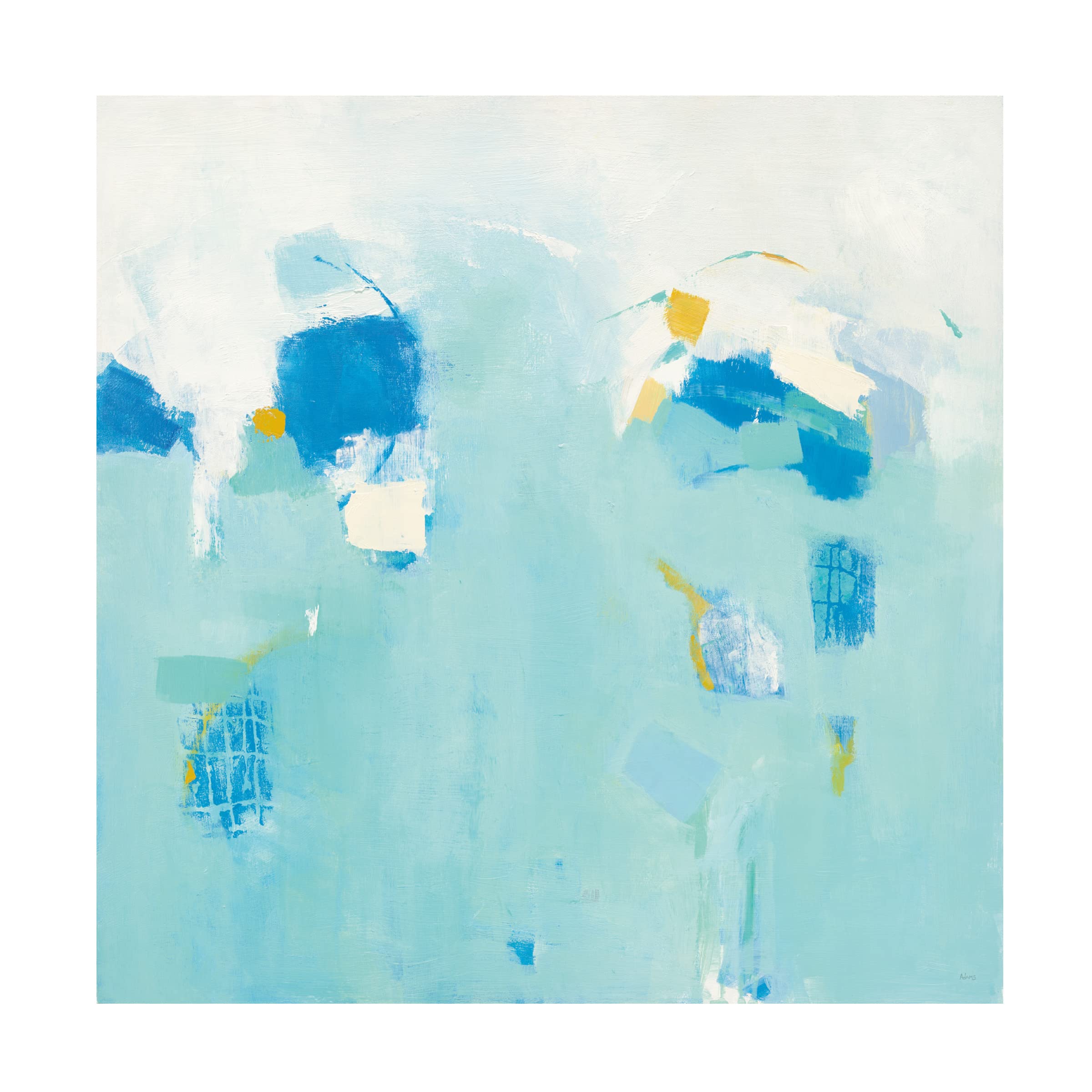 Phyllis Adams 'Moored' Canvas Wall Art Print - Modern Coastal Home Decor for Living Room, Bedroom & Office - Trademark Fine Art Collection