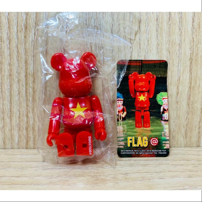 Bearbrick Series 37 FLAG Vietnam 100% Collectible Vinyl Art Toy - Limited Edition Designer Figure for Display & Investment | Perfect for Home Decor, Office Collection, and Gift Giving