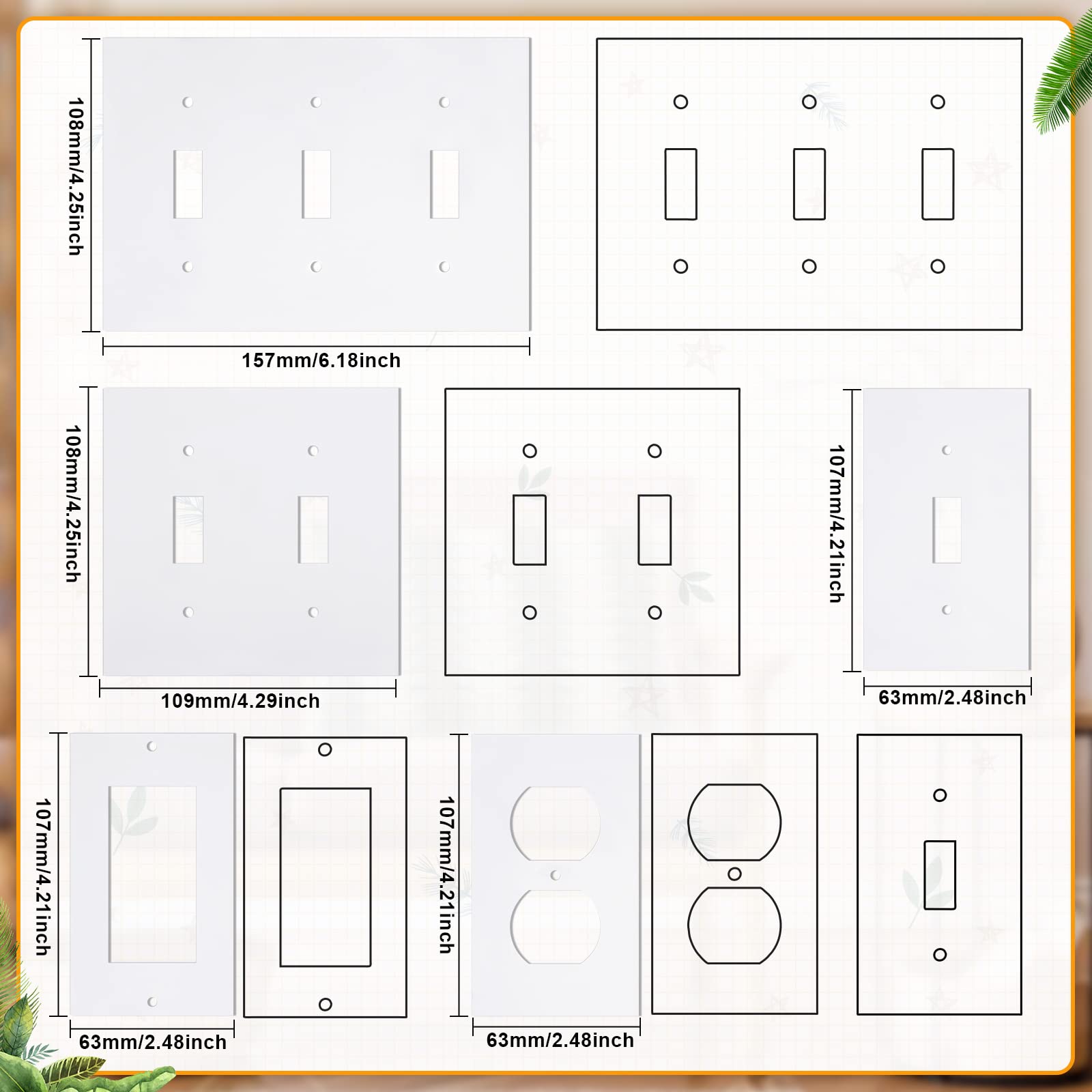 Energy-Saving Electrical Outlet Insulation Pads - 28 Pack Weatherproof Foam Switch Sealers for Wall Plates | Reduce Drafts & Save Energy in Homes & Offices