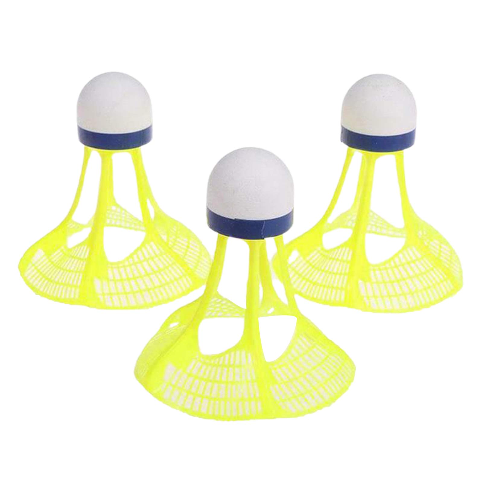 Premium Nylon Feather Badminton Shuttlecocks - 3 Pack Windproof Training Birdies for Indoor & Outdoor Sports | Perfect for Students, Professionals & High-Intensity Training | Ideal for Backyard Games, Gym Sessions & Competitive Matches