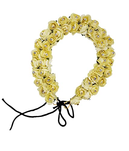 Golden Beads Juda Hair Gajra for Bun Maker - Elegant Hair Accessories for Women & Girls | Perfect for Weddings, Parties & Special Occasions