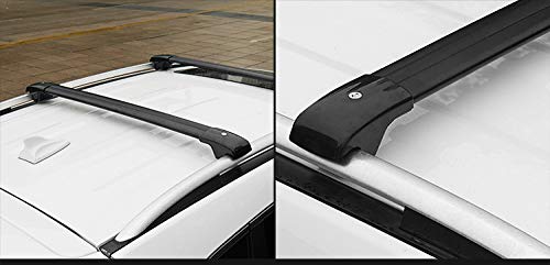 2Pcs Universal Black Roof Rack Cross Bars for Toyota Highlander & Kluger 2014-2019 - Heavy Duty Cargo Carrier Kit for SUV Luggage, Bikes, Kayaks & Outdoor Gear - Perfect for Road Trips & Adventure Travel