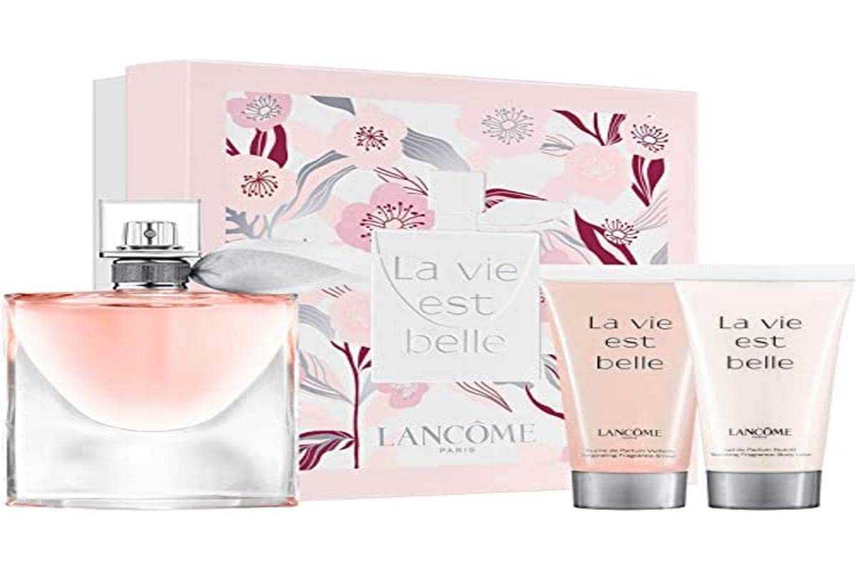Lancome La Vie Est Belle Eau de Parfum Gift Set - Body Lotion, Shower Gel 50ml & Mascara | Perfect for Gifts, Special Occasions & Daily Luxury Fragrance