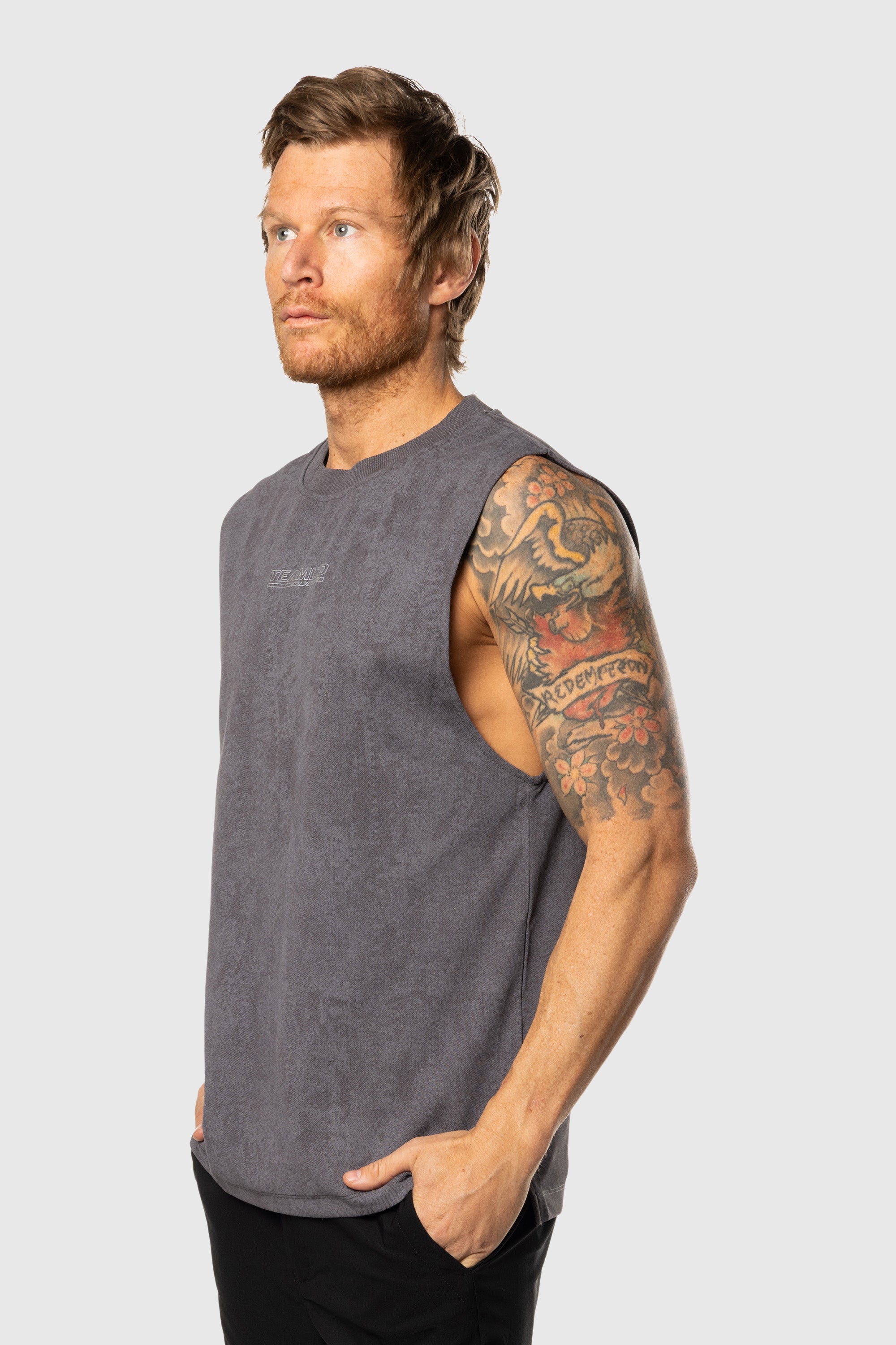 Momentum Tank Top for Women - Soft Grey Workout Shirt - Gym, Yoga & Running Activewear