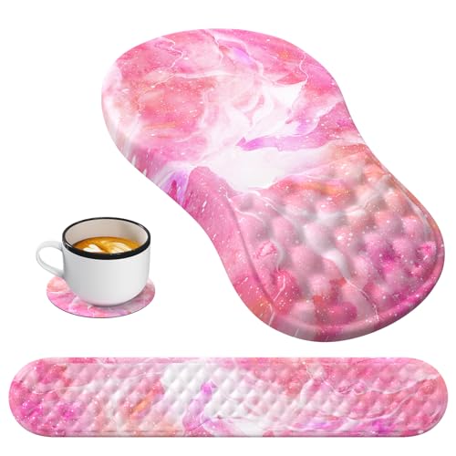 Marble Pink White