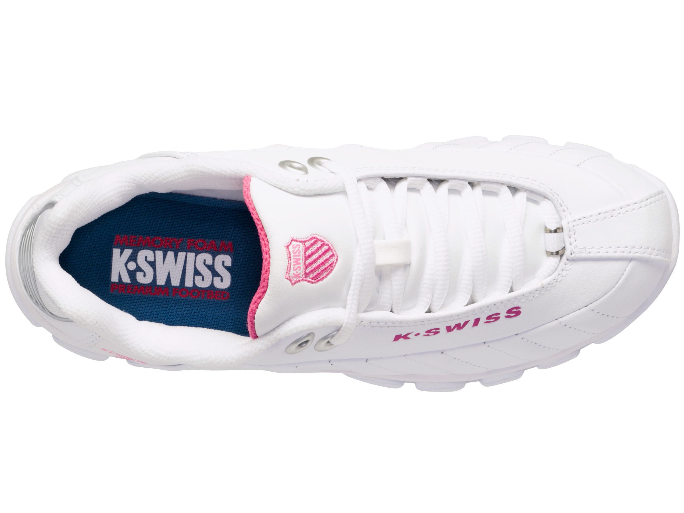 ST329 CMF Running Shoes for Women - White/Shock Pink | Lightweight Athletic Sneakers for Jogging, Gym Workouts & Casual Wear
