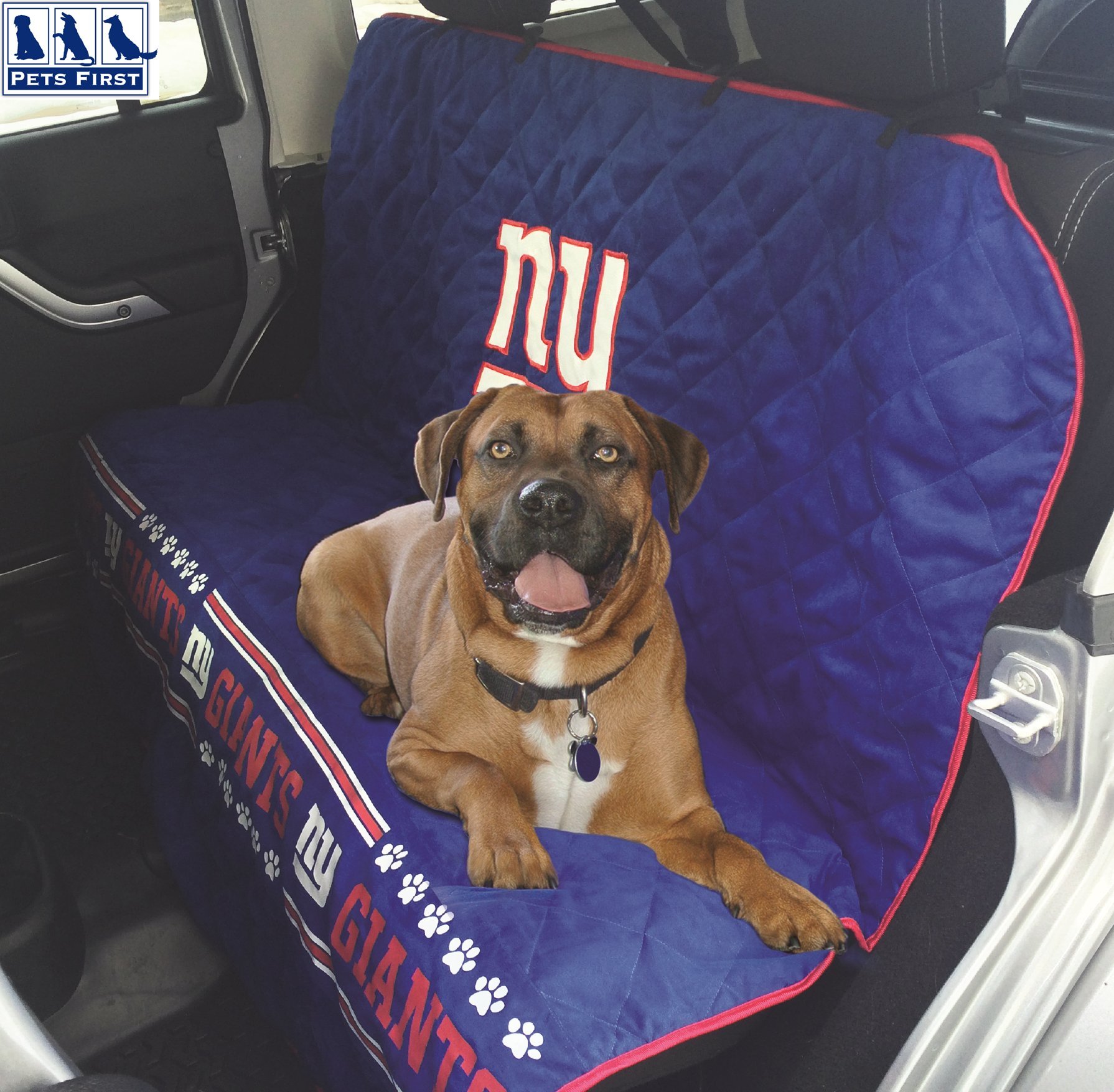 Pets First NFL Pet Accessories for Dogs & Cats - 32 Team Seatbelts, Car Seat Covers & More | Perfect for Game Day, Travel & Outdoor Adventures