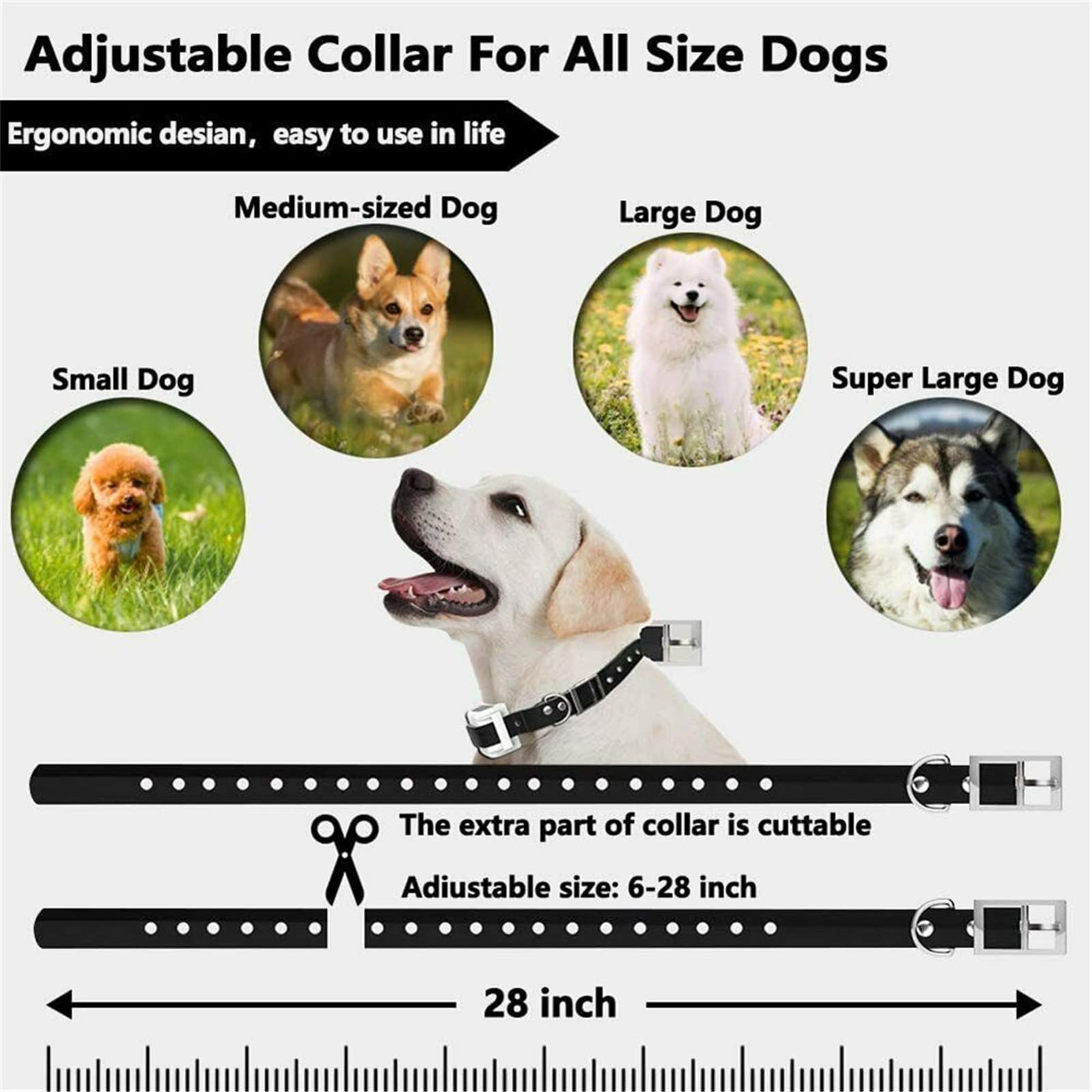 Wireless Dog Fence System - Adjustable 80-1640ft Electric Pet Containment with IP67 Waterproof Rechargeable Training Collar | Safe Boundary Solution for Small/Medium/Large Dogs (1-3 Dogs) | Perfect for Backyard, Farm & Outdoor Pet Training