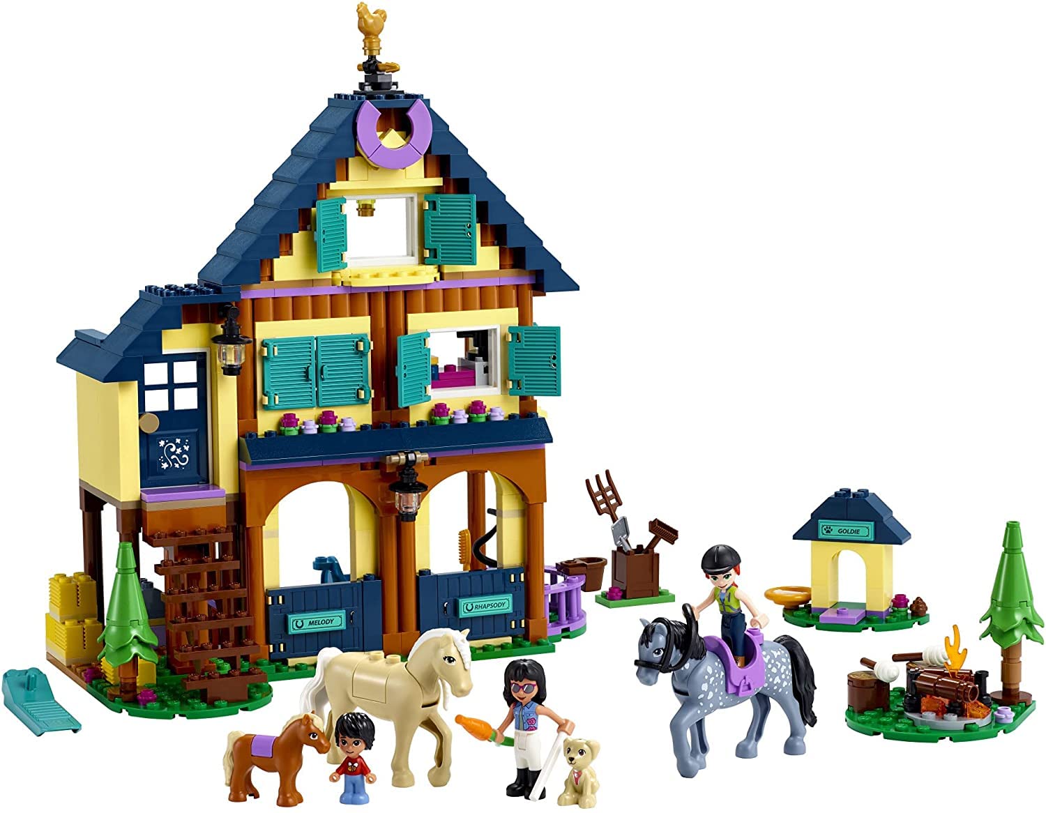 LEGO Friends Forest Horseback Riding Center 41683 Building Kit - 511 Pieces Creative Construction Toy for Kids Ages 6+ | Perfect Birthday Gift & Educational STEM Activity | Great for Imaginative Play & Horse Lovers