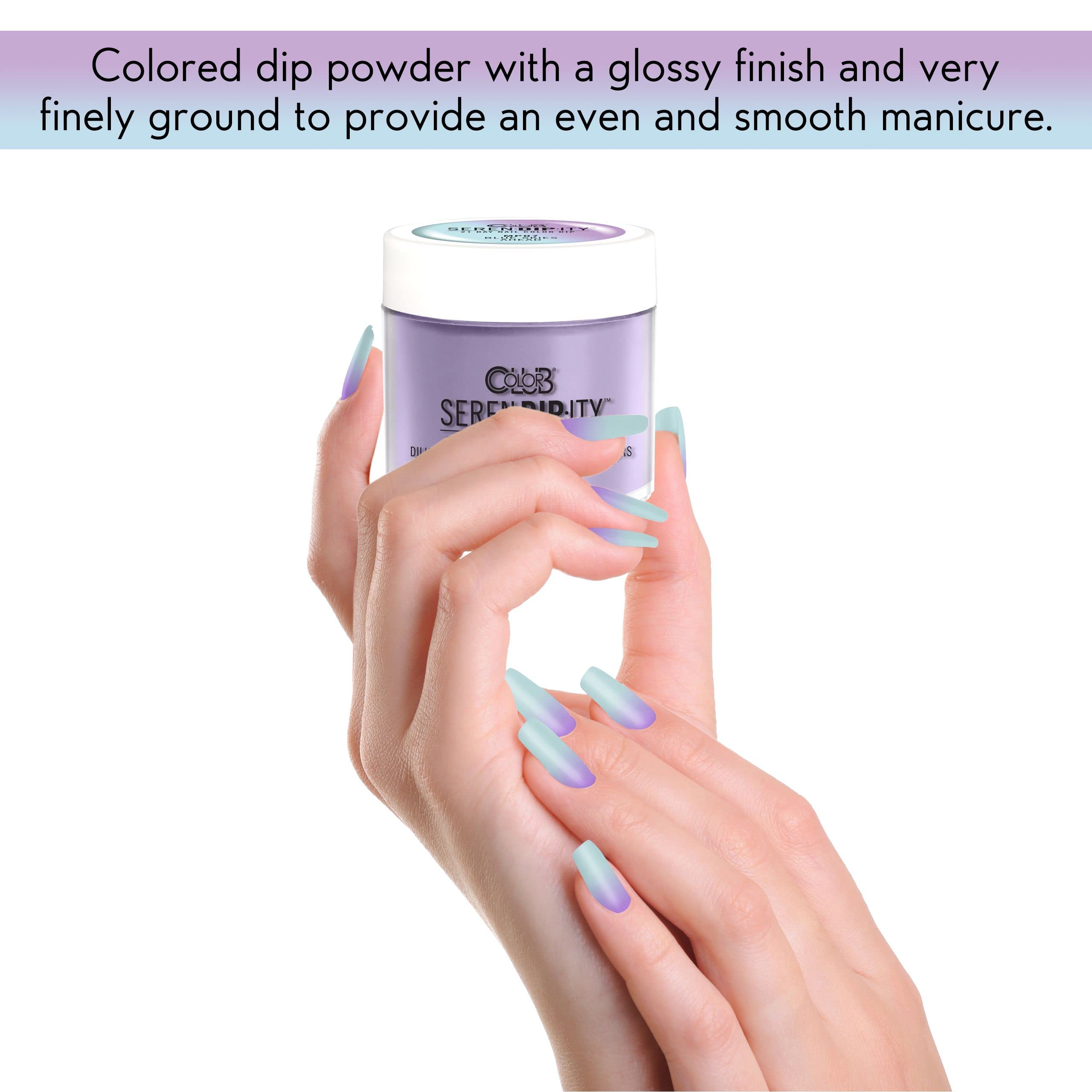 Color Club Dip Powder Nail Kit - Serendipity Manicure Mermaid's Tail Blue | DIY Gel Nail Polish for Salon-Quality Manicures at Home | Perfect for Parties, Weddings & Special Occasions