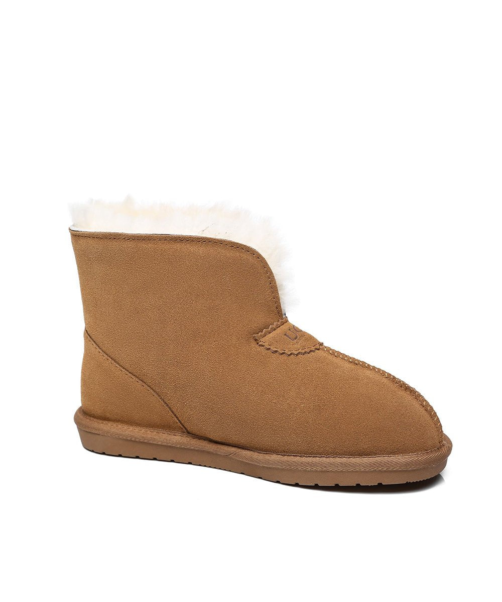 Men's Hushly UGG Slippers - Cozy Sheepskin Indoor/Outdoor House Shoes for Winter Comfort - Perfect for Home, Office & Travel