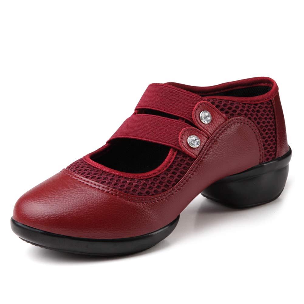 JUODVMP Women's Jazz Dance Sneakers - Air Cushion Fitness Shoes for Modern Dance, Breathable & Lightweight Athletic Walking Shoes - Perfect for Dance Classes, Gym Workouts & Casual Wear